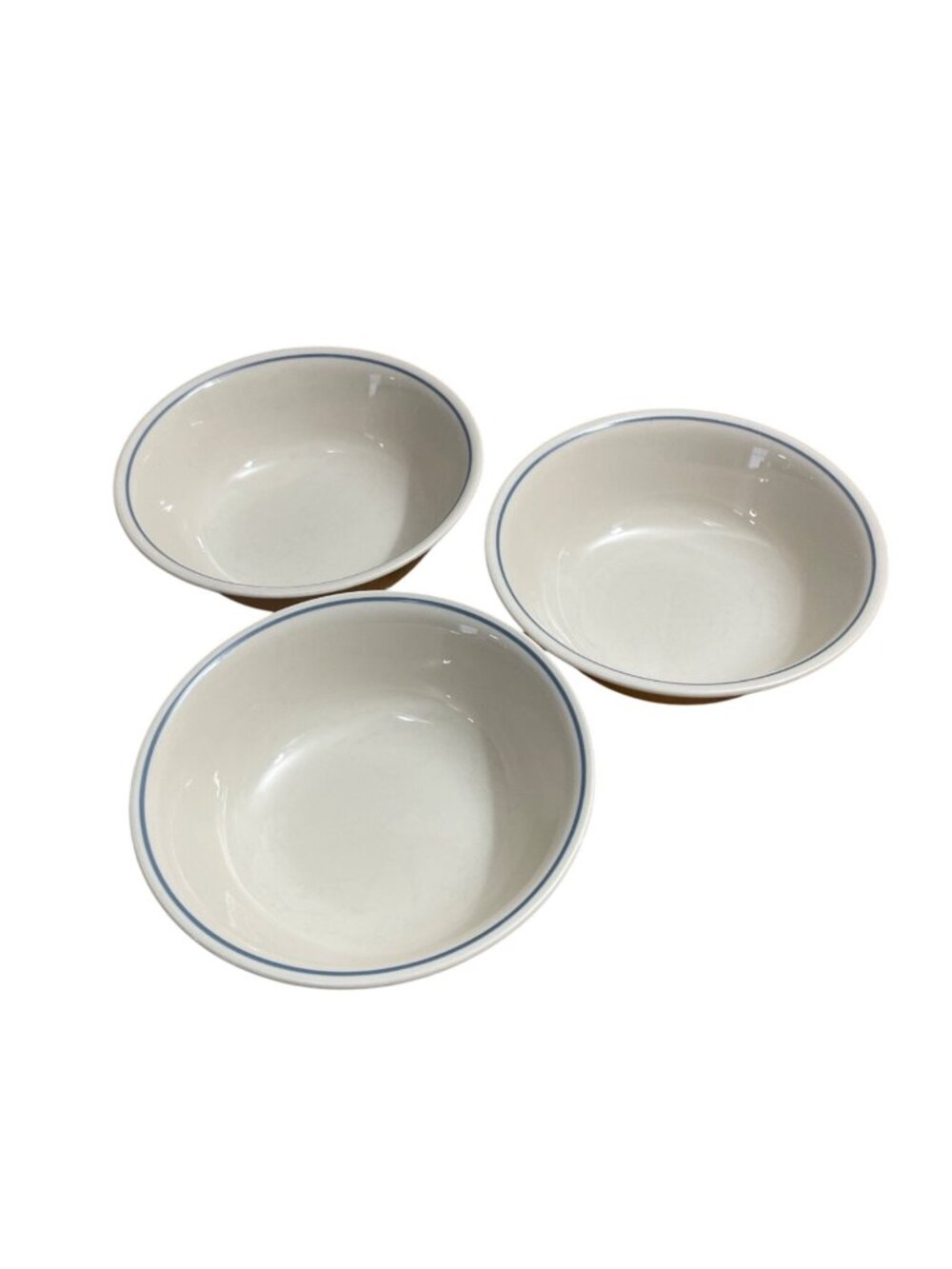Corelle Corning First Of Spring Blue Band 3 Cereal Soup Salad Bowls 6.25 in. USA